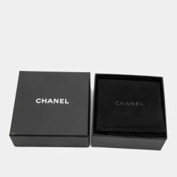 مملوكة مسبقًا Chanel CC Enamel Crystals Faux Pearls Silver Tone Earrings