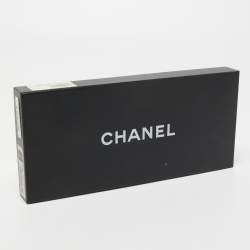 Pre Owned Chanel Light Blue Leather CC Chain Gloves Size 8