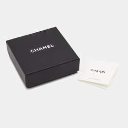 Pre Owned Chanel Gold Tone Clover Charm Pearl Belt