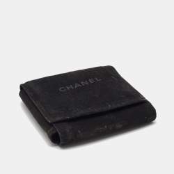Chanel Gold Tone Baguette Crystal CC Star Pin Brooch