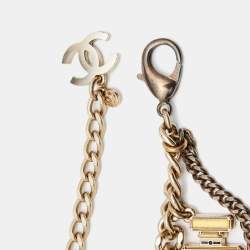 Chanel Gold Tone Enamel Makeup Charm Chain Belt