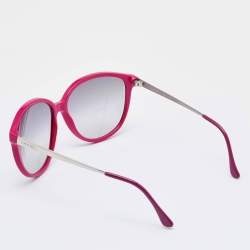 Pre Owned Chanel Pink/Grey Gradient 38008 Butterfly Sunglasses