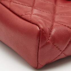 Chanel Red Quilted Leather CC Phone Holder Pouch