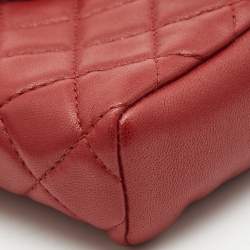 Chanel Red Quilted Leather CC Phone Holder Pouch