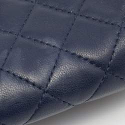Chanel Blue Quilted Leather CC Phone Pouch