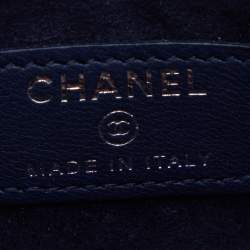 Chanel Blue Quilted Leather CC Phone Pouch