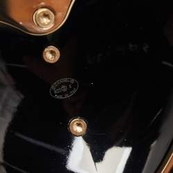 Pre Owned Chanel Black/Beige Tweed CC Locket Necklace