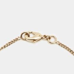 Chanel CC Gold Tone Charm Bracelet