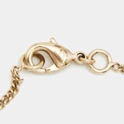 Chanel CC Gold Tone Charm Bracelet