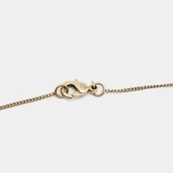 Pre Owned Chanel CC Crystals Gold Tone Necklace