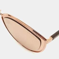 Chanel Rose Gold Tone/Pink Mirrored 4222 Cat-Eye Sunglasses