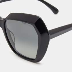 Chanel Black Spring Gradient Oversized Sunglasses
