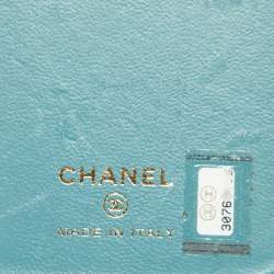 Chanel Blue Quilted Tweed and Leather iPhone 12 Pro Classic Chain Case