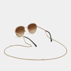 Chanel Gold Tone/Brown Gradient 4242 Pantos Sunglasses