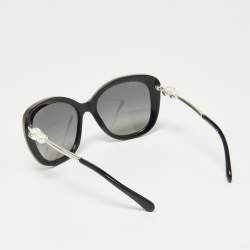 Chanel Black/Grey Gradient 5339-H Pearl Oversized Sunglasses