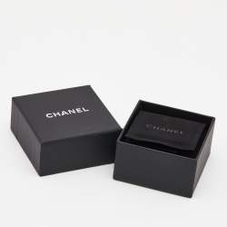 Chanel CC Lion Head Gold Tone Drop Earrings