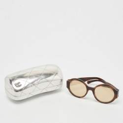 Chanel Brown/Gold 5419-B Mirror Round Sunglasses