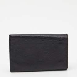 Chanel Black Leather CC Flap Key Holder