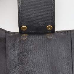 Chanel Black Leather CC Flap Key Holder