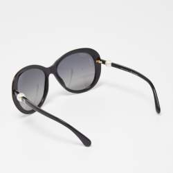 Chanel Black Gradient 5302-H Pearl Oversized Sunglasses