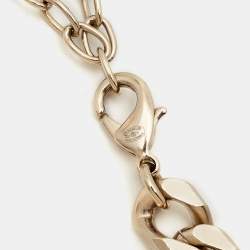 Pre Owned Chanel CC Forever Crystals Gold Tone Necklace