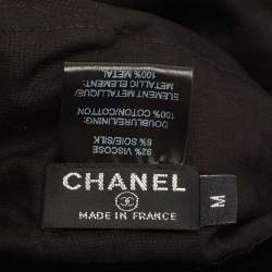Chanel Black Velvet Beret Hat M