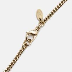 Pre Owned Chanel CC Coco Gold Tone Necklace