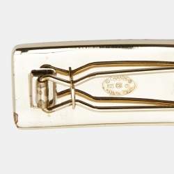 Chanel Crystals Gold Tone Hair Clip