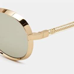 Chanel Gold 71263 Metal Frame Round Sunglasses