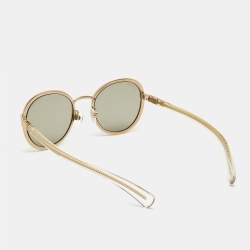 Chanel Gold 71263 Metal Frame Round Sunglasses