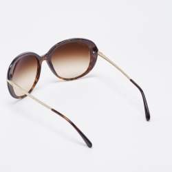 Chanel Brown Gradient 5233 Crystals Embellished Oval Sunglasses