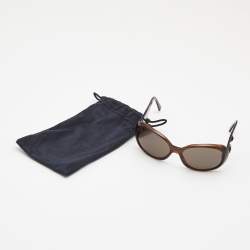 Chanel Brown 5113 Camellia Flower Oval Sunglasses