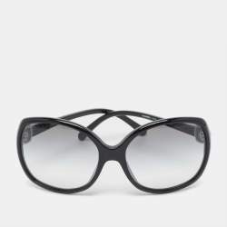 Chanel Black Gradient CC Oversized Sunglasses