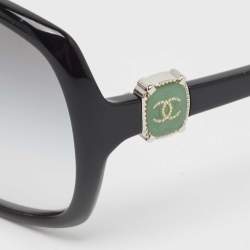 Chanel Black Gradient CC Oversized Sunglasses