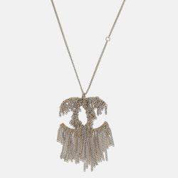 Chanel  Women's Metal Pendant Necklace - Gold - One Size