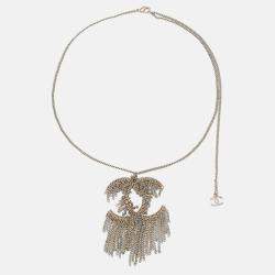 Chanel  Women's Metal Pendant Necklace - Gold - One Size