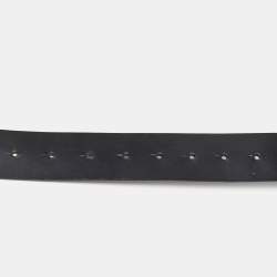 Chanel Black Leather CC Buckle Belt 80CM 