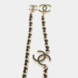 Chanel CC Enamel Leather Gold Tone Belt