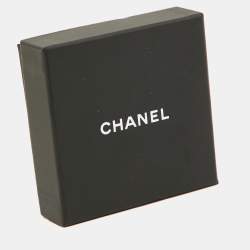 Chanel CC Faux Pearl Gold Tone Open Cuff Bracelet