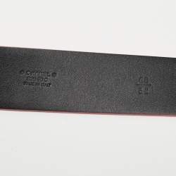 Pre Owned Chanel Pink Leather CC Buckle Belt 80CM