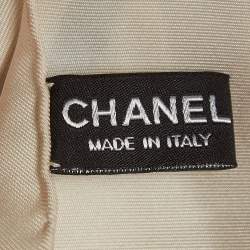 Pre Owned Chanel Cream CC Bag Print Silk square Scarf