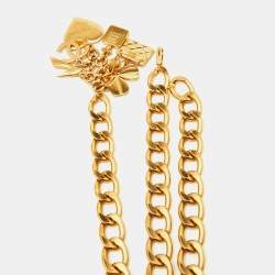 Chanel Icon Gold Tone Charm Chain Belt