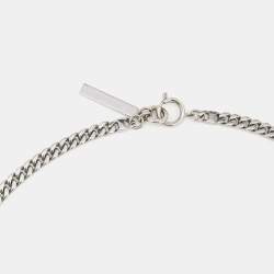 Givenchy Shark Tooth Two Tone Pendant Necklace