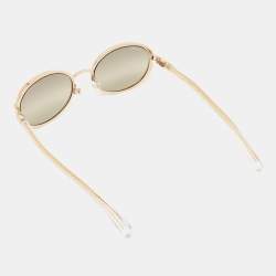 Chanel Gold 71264 Metal Frame Round Sunglasses