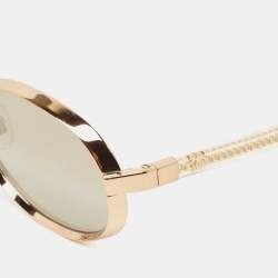 Chanel Gold 71264 Metal Frame Round Sunglasses
