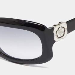 Pre Owned Chanel Black/Grey Gradient 5127 Camelia CC Logo Rectangle Sunglasses