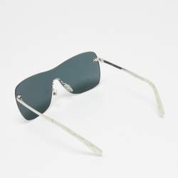 Pre Owned Chanel Black/Silver 4215 Runway Shield Sunglasses