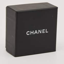 Pre Owned Chanel  CC Crystal Gold Tone Earrings