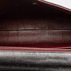 Chanel Black CC Quilted Lambskin Double Sided Flap