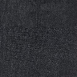 Pre Owned Chanel Black Denim & Wool Pencil Skirt M